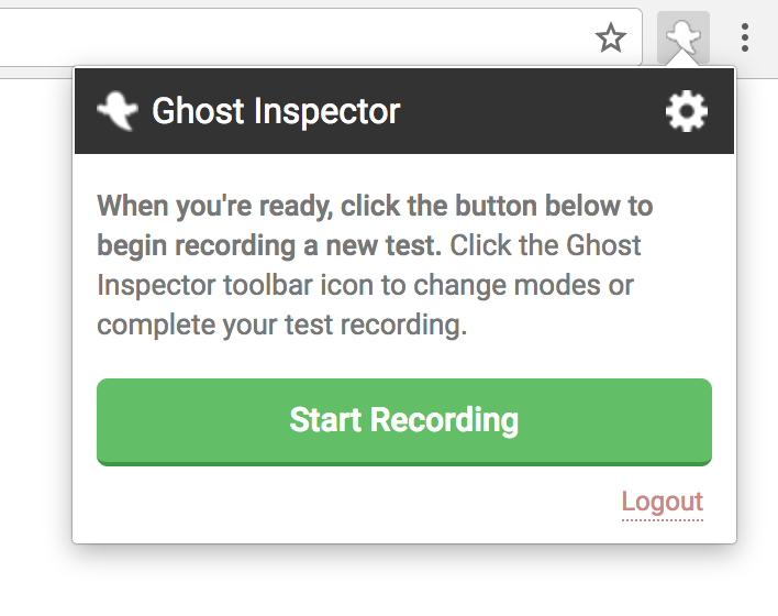screenshot of Ghost Inspector